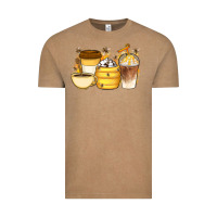 Vintage Coffee Bee Honey Coffee Cups Vintage Tee - Artiststas