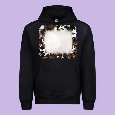 Urban Hoodie cowhide and leopard background