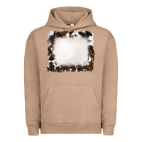 Pigment Burro cowhide and leopard background Urban Hoodie - RanaPortraitStore