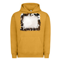 Pigment Peanut Butter cowhide and leopard background Urban Hoodie - RanaPortraitStore