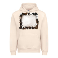 Sandshell cowhide and leopard background Urban Hoodie - RanaPortraitStore