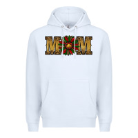 White Christmas Sunflower Mom Premium Hoodie - RanaPortraitStore