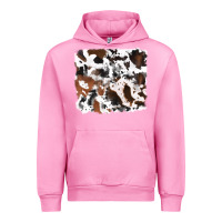 Fuchsia Pink cowhide mixed background Urban Hoodie - RanaPortraitStore