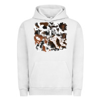 Pigment Lunar Rock cowhide mixed background Urban Hoodie - RanaPortraitStore