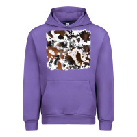 Tulip cowhide mixed background Urban Hoodie - RanaPortraitStore