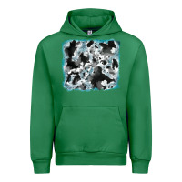 Emerald cowhide glitter tooled leather background Urban Hoodie - RanaPortraitStore