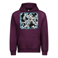 Cowhide Glitter Tooled Leather Background Urban Hoodie | Teevron