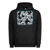 Pigment Black cowhide glitter tooled leather background Urban Hoodie - RanaPortraitStore