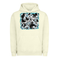 Pigment Pistachio cowhide glitter tooled leather background Urban Hoodie - RanaPortraitStore