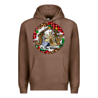Chestnut Christmas Joy To The World Premium Hoodie - RanaPortraitStore