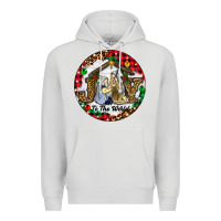 Dove Grey Christmas Joy To The World Premium Hoodie - RanaPortraitStore