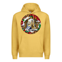 Antique Gold Christmas Joy To The World Premium Hoodie - RanaPortraitStore