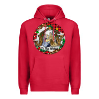 Cardinal Christmas Joy To The World Premium Hoodie - RanaPortraitStore