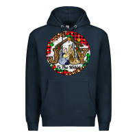 Navy Christmas Joy To The World Premium Hoodie - RanaPortraitStore