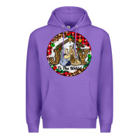 Purple Christmas Joy To The World Premium Hoodie - RanaPortraitStore