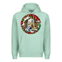 Seafoam Christmas Joy To The World Premium Hoodie - RanaPortraitStore