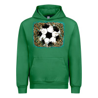 Emerald glitter soccer leopard Urban Hoodie - RanaPortraitStore