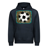 Navy glitter soccer leopard Urban Hoodie - RanaPortraitStore
