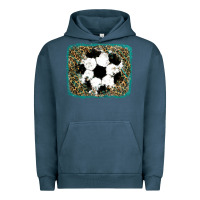 Pigment Midnight Navy glitter soccer leopard Urban Hoodie - RanaPortraitStore