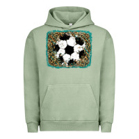 Pigment Oil Green glitter soccer leopard Urban Hoodie - RanaPortraitStore