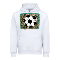 White glitter soccer leopard Urban Hoodie - RanaPortraitStore