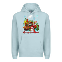 Blue Mist merry christmas polar express Premium Hoodie - Zillion Design Studio