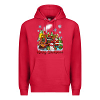 Cardinal merry christmas polar express Premium Hoodie - Zillion Design Studio