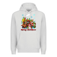 Dove Grey merry christmas polar express Premium Hoodie - Zillion Design Studio