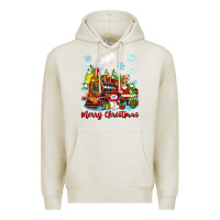 Oatmeal Heather merry christmas polar express Premium Hoodie - Zillion Design Studio