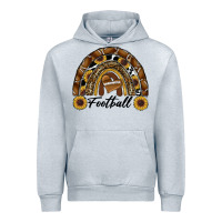 Heather Grey football rainbow Urban Hoodie - RanaPortraitStore
