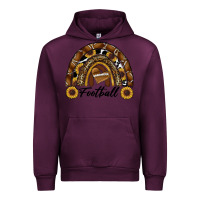 Mauve Wine football rainbow Urban Hoodie - RanaPortraitStore