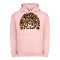 Pigment Salmon football rainbow Urban Hoodie - RanaPortraitStore