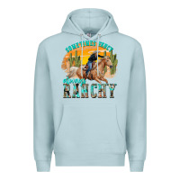 Blue Mist sometimes fancy always ranchy Premium Hoodie - texasbilliewilder