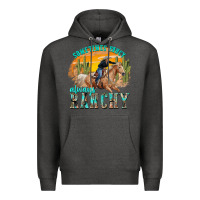 Charcoal Heather sometimes fancy always ranchy Premium Hoodie - texasbilliewilder