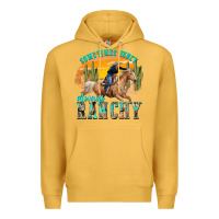 Mustard sometimes fancy always ranchy Premium Hoodie - texasbilliewilder