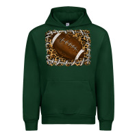 Forest Green leopard american football backround Urban Hoodie - RanaPortraitStore