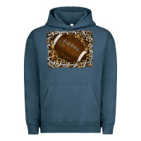 Pigment Midnight Navy leopard american football backround Urban Hoodie - RanaPortraitStore