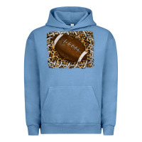 Pigment Pebble Blue leopard american football backround Urban Hoodie - RanaPortraitStore