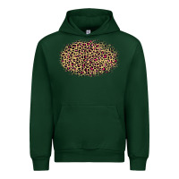 Foreset Green leopard pattern Urban Hoodie - RanaPortraitStore
