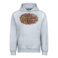 Heather Grey leopard pattern Urban Hoodie - RanaPortraitStore