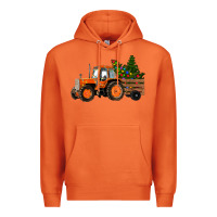 Carrot Christmas Orange Farm Tractor Premium Hoodie - RanaPortraitStore