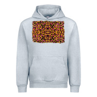 Heather Grey leopard glitter background Urban Hoodie - RanaPortraitStore