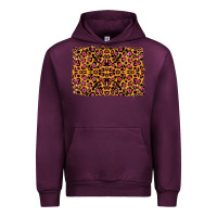 Mauve Wine leopard glitter background Urban Hoodie - RanaPortraitStore