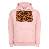 Pigment Salmon leopard glitter background Urban Hoodie - RanaPortraitStore