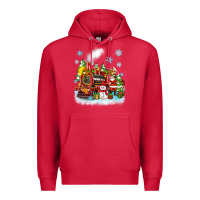 Cardinal christmas polar express santa Premium Hoodie - Zillion Design Studio
