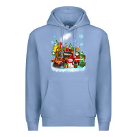 Colony Blue christmas polar express santa Premium Hoodie - Zillion Design Studio