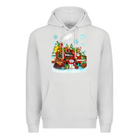 Dove Grey christmas polar express santa Premium Hoodie - Zillion Design Studio