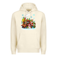 Sandshell christmas polar express santa Premium Hoodie - Zillion Design Studio