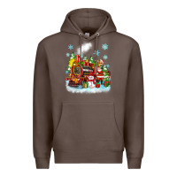 Coffee christmas polar express santa Premium Hoodie - Zillion Design Studio