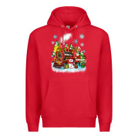 Red christmas polar express santa Premium Hoodie - Zillion Design Studio